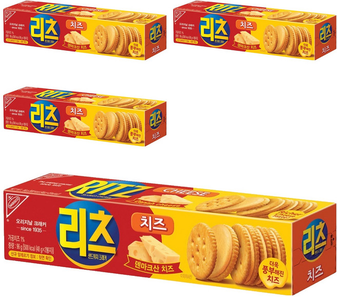 리츠 샌드위치 크래커, 96g, 4개