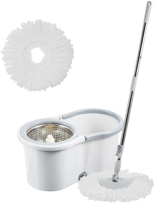 코멧 물걸레 청소기 세척 탈수통 + 밀대봉 + 극세사 걸레 2개입, 1개