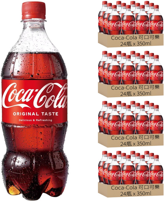 Coca-Cola 可口可樂 汽水, 350ml, 96瓶