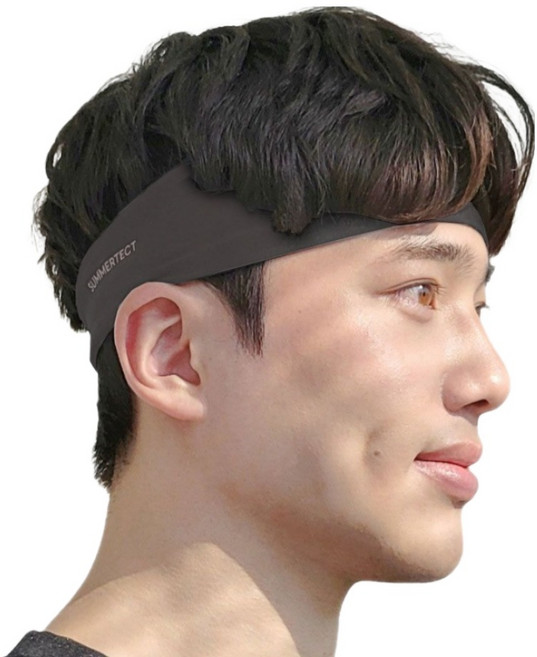 써머텍트 기능성 쿨 헤어밴드, 다크그레이, 2개