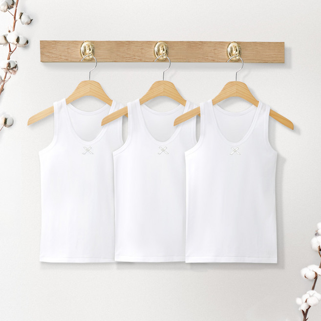 트라이 오가닉 여아 런닝 3p