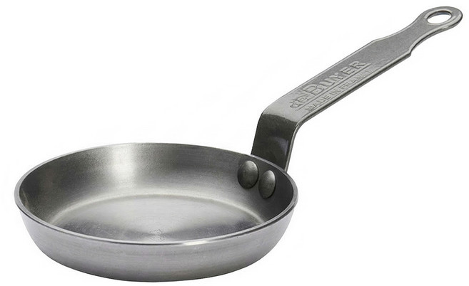 de Buyer 畢耶 原礦蜂蠟系列 法式單柄平底煎餅鍋 5612.12, 12cm, 1個