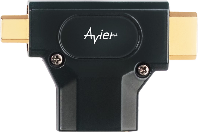 Avier AVPAHDT PREMIUM 全金屬轉接頭 HDMI A母轉HDMI T字型 支援4K UHD高畫質, 1個