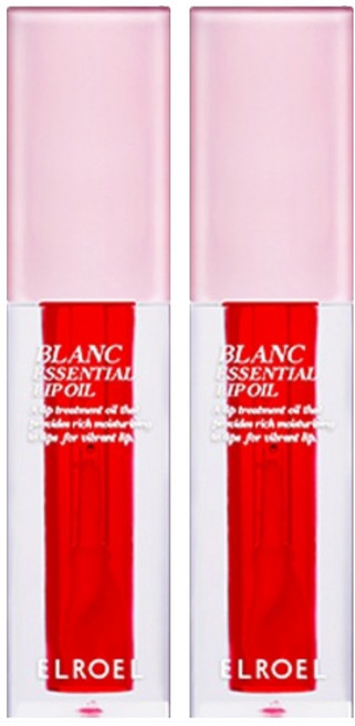 엘로엘 블랑 에센셜 립 오일, 2개, 라즈베리