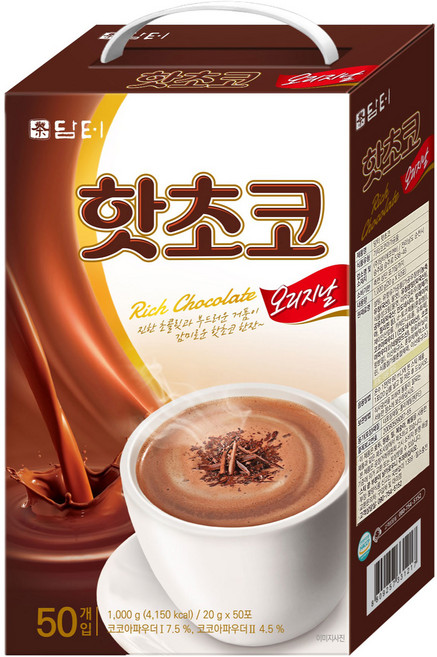 담터 핫초코 오리지날, 20g, 50개입, 1개