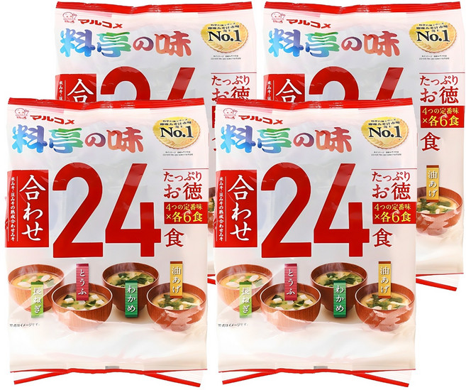 마루코메 료테이노 아지 24식 즉석식품, 432g, 4개