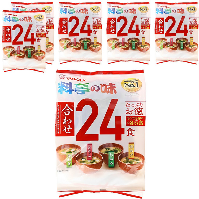 마루코메 료테이노 아지 24식 즉석식품, 432g, 6개