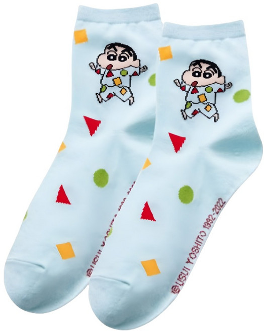 ONEDER 旺達棉品 蠟筆小新少女襪 台灣製