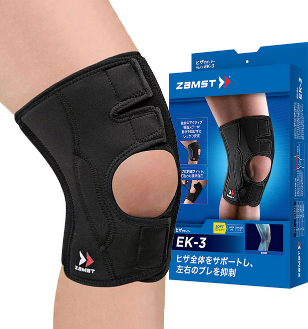 잠스트 무릎보호대 EK-3, 1개, 블랙