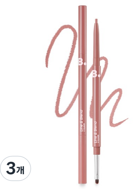 비바이바닐라 무드 온 라인 앤 블렌드 아이라이너 0.12g, PK01 뮤어 모브, 3개