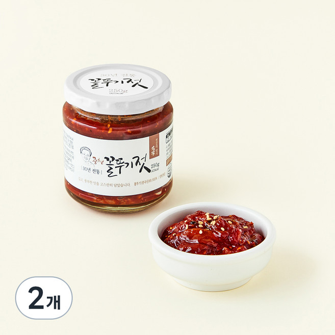 젓갈의명가 광천 꼴뚜기젓, 250g, 2개