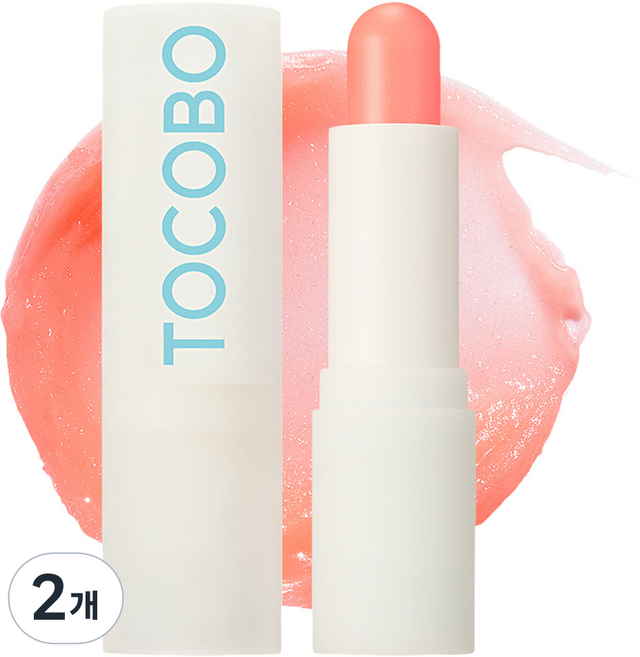 토코보 글로우 리추얼 립밤, 001 코랄 워터, 3.5g, 2개