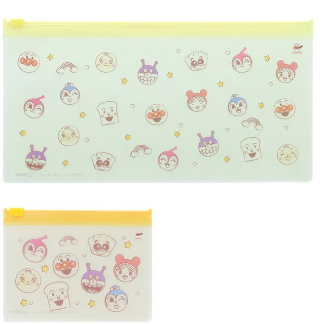 sun-star夾鏈袋2入組 可放信封、發票, Q版麵包超人, 1組