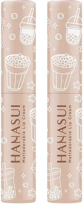 HANASUI 啞光唇膏, 2條, #03焦糖