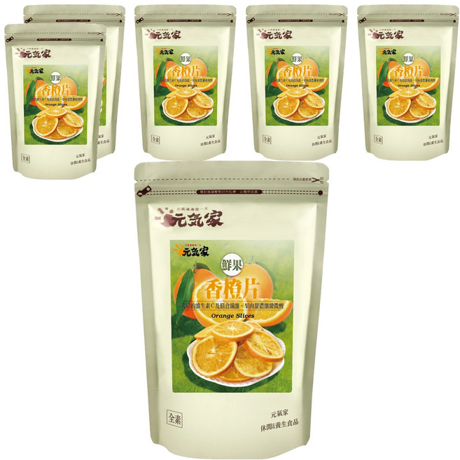 元氣家 香橙片, 200g, 6包
