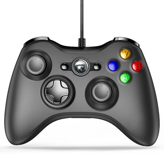 GAMEFROM PC 手機 Xbox 360 相容遊戲手把, 單一商品(黑色), 1個