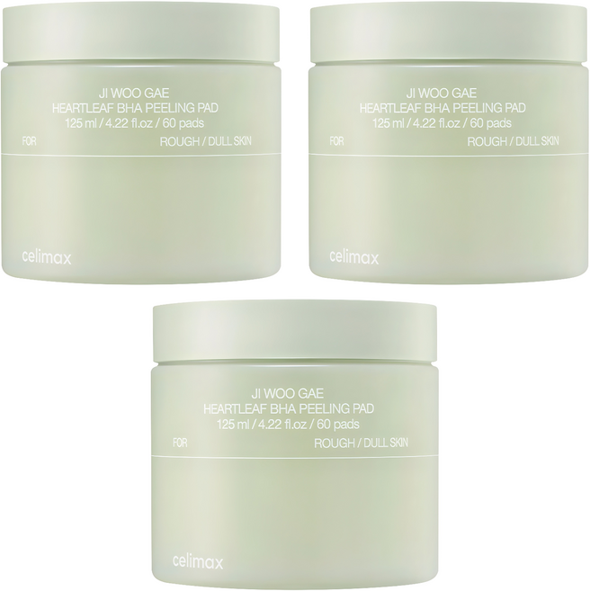 셀리맥스 어성초 BHA 지우개 필링 패드, 60매입, 125ml, 3개