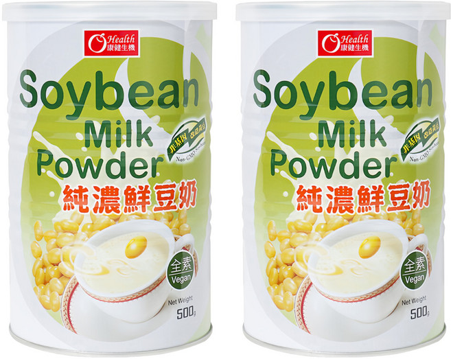 康健生機 純濃鮮豆奶, 500g, 2罐