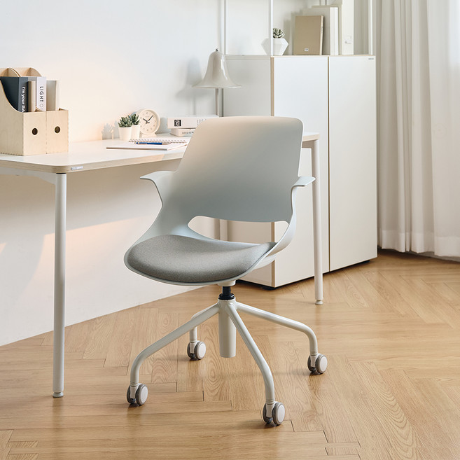 듀오백 QA 인테리어 높이조절형 의자, 그레이