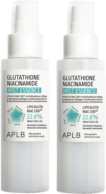 APLB 글루타치온 나이아신아마이드 미스트 에센스, 105ml, 2개