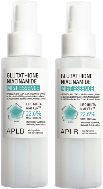 APLB 글루타치온 나이아신아마이드 미스트 에센스, 105ml, 2개 - 쿠팡