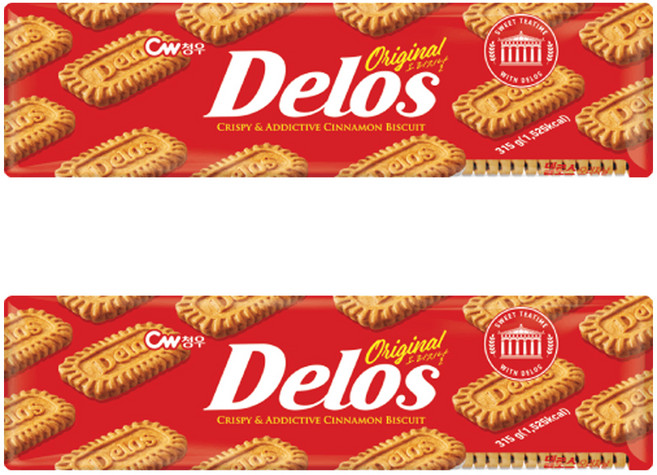 청우식품 델로스 오리지날 커피쿠키, 315g, 2개