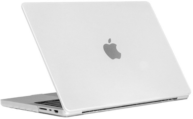 오펜트 맥북 프로 14 M5 M4 M3 M2 M1 호환 매트 클리어 하드케이스, 반투명, 1개