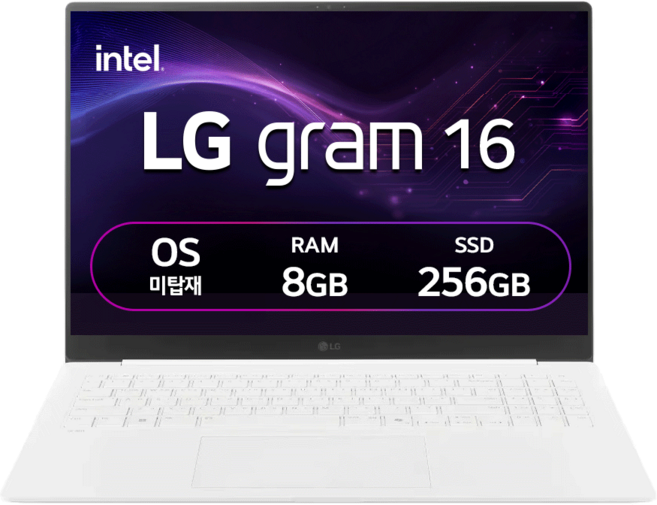 LG전자 2024 그램 16 코어Ultra5, 스노우 화이트, 256GB, 8GB, Free DOS, 16ZD90SU-GXF6K