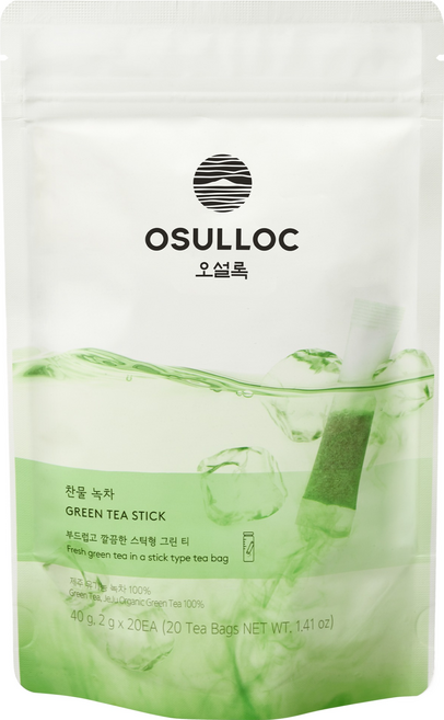 오설록 찬물녹차 스틱형 티백, 2g, 20개입, 1개
