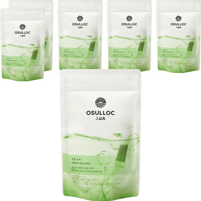 오설록 스틱형 찬물녹차, 2g, 20개입, 6개