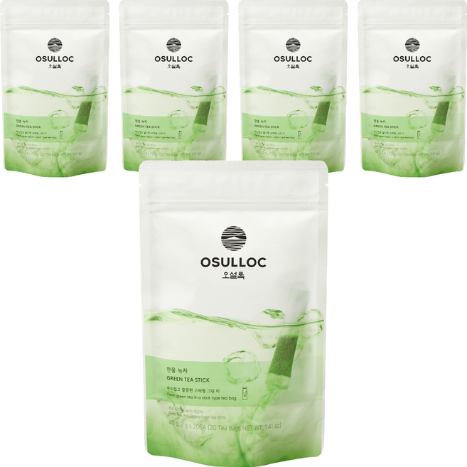 오설록 스틱형 찬물녹차, 2g, 20개입, 5개