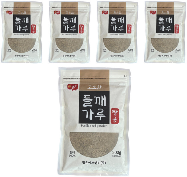 청은 들깨가루, 5개, 200g