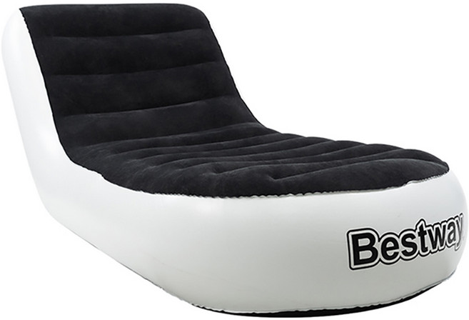 Bestway 戶外露營充氣沙發 充氣睡墊, 黑色 + 白色