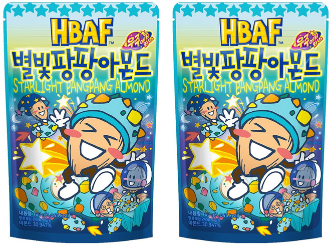 HBAF 杏仁果 星光跳跳糖味, 190g, 2份