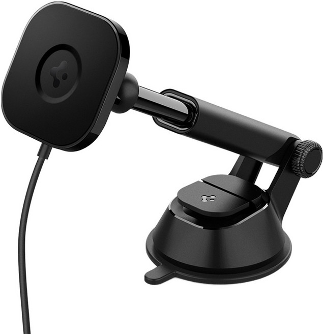 슈피겐 원탭프로 맥세이프 차량용 고속 무선 거치대 대시보드형, 블랙, ITS35W