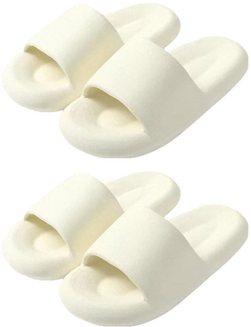 아리코 마시멜로 거실화, 화이트, 2개