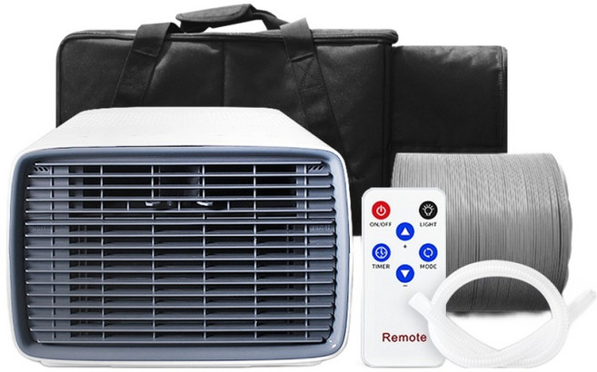 감성전자 더윈드 저소음 캠핑용 리모컨 이동식 에어컨 고객직접설치, FU-AC23SSW