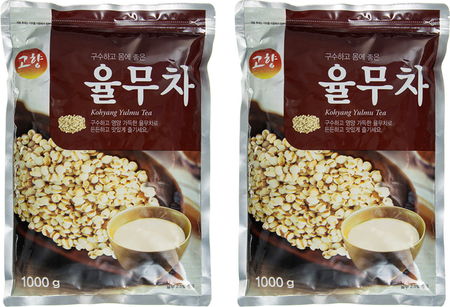 고향 식사대용 율무차, 1kg, 2개, 1개입