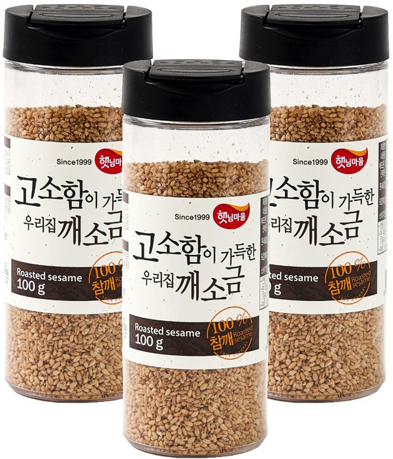 햇님마을 깨소금, 100g, 3개