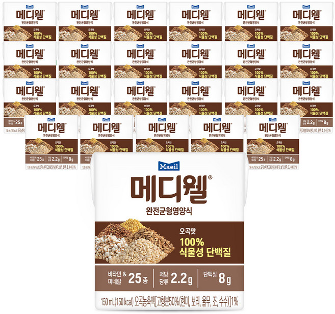 Mediwell 完全均衡營養食品 五穀口味, 24個, 150ml