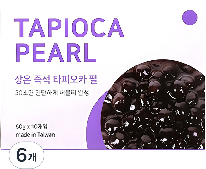티바인 상온 즉석 타피오카 펄, 50g, 10개입, 6개