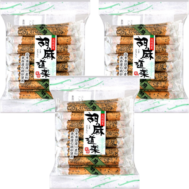 胡麻道樂 餅乾, 200g, 3袋