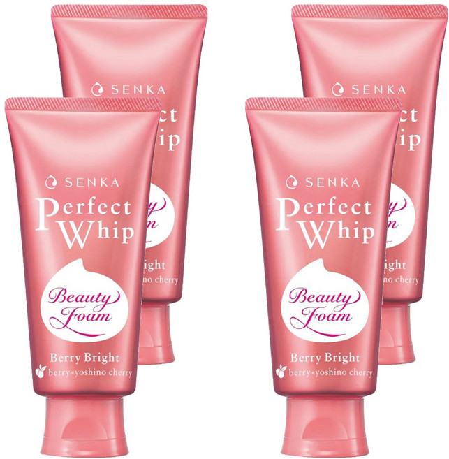 SENKA 專科 台灣公司貨 超微米明亮莓果潔顏乳, 100g, 4條