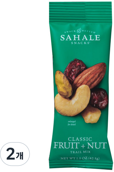 사할리스낵 클래식 후르츠 넛츠, 42.5g, 2개