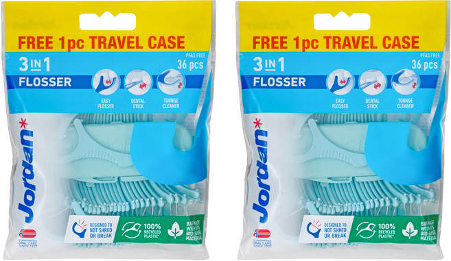 조르단 3in1 일회용 치실, 36개입, 2개