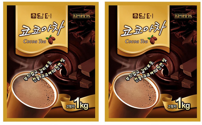 담터 코코아차 분말, 1kg, 1개입, 2개