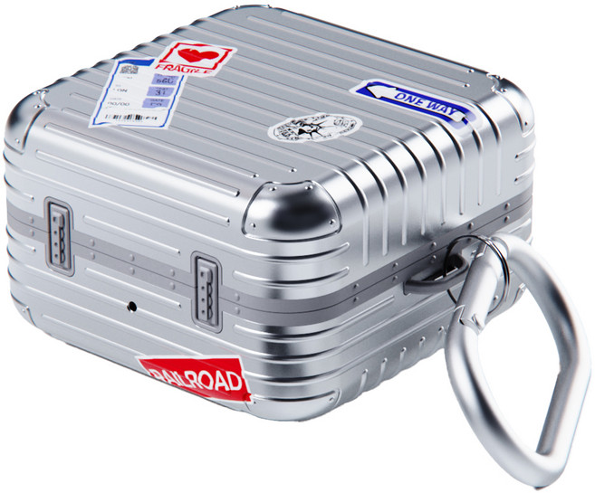 미아크 갤럭시 버즈 4 / 버즈4 프로 캐리어 케이스, 갤럭시 버즈4/버즈4 프로, 실버, 1개