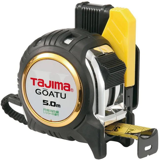 TaJIma 田島 剛厚包膠捲尺 附安全扣 GASFGL2550S台尺 5米 x 25mm, 1個