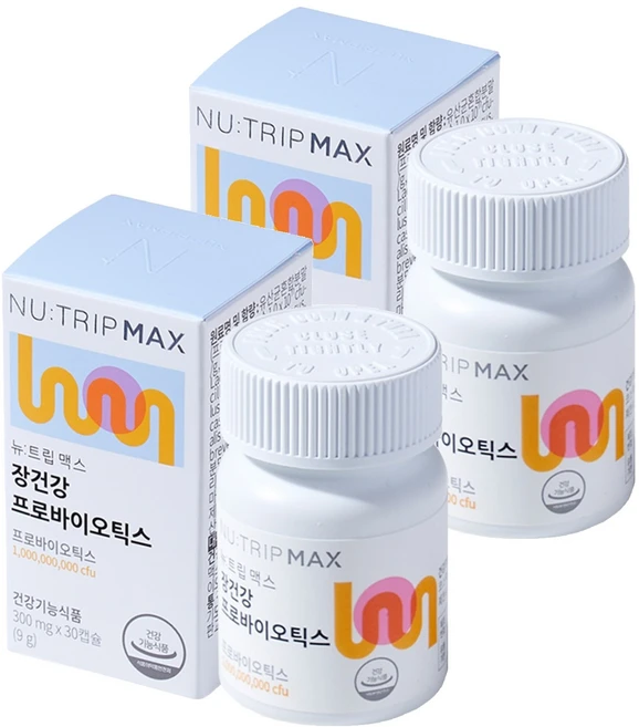 뉴트립 장건강 프로바이오틱스 300 mg, 2개, 30정 - 쿠팡