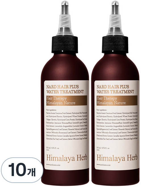 나드 헤어 플러스 워터 트리트먼트, 200ml, 10개